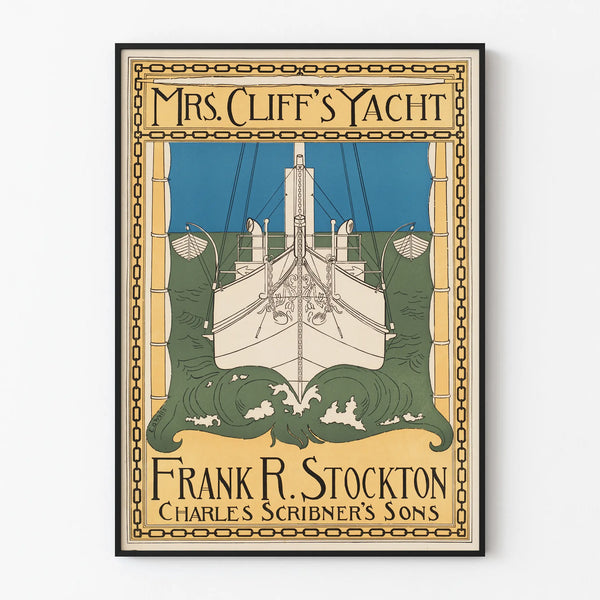 Vintage poster wall decoration Mrs. Cliff's Yacht
