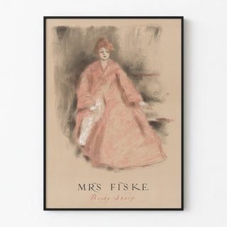 Decorative poster Mrs Fiske Becky Sharp