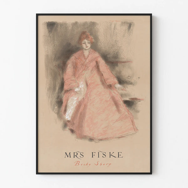 Decorative poster Mrs Fiske Becky Sharp