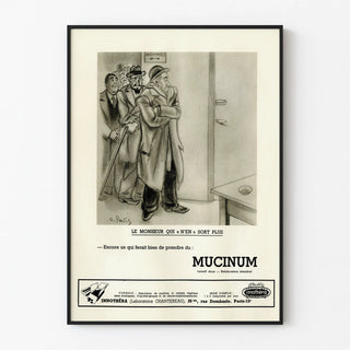 Vintage Advertising Poster Mucinun Gentle Laxative