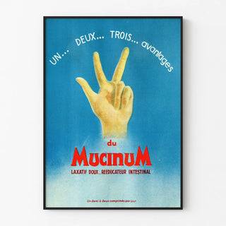 Vintage poster Mucinum – Gentle laxative and intestinal re-educator