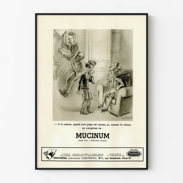 Vintage Mucinum advertising poster - Retro wall decoration Artem Legrand