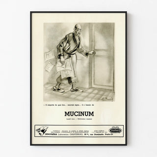 Vintage Mucinum Laxative Poster