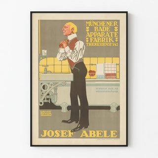 Vintage poster of Münchener Bade Apparate Fabrik Josef Abele