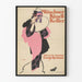 Vintage Münchner Kindl Poster in Pink and Black