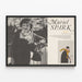 Muriel Spark Poster - Great Authors of the Time Reading Program — framed artwork on a wall