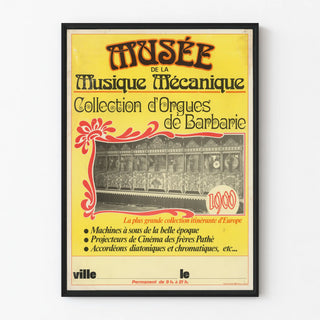 Poster of the Mechanical Music Museum - Collection of Barrel Organs