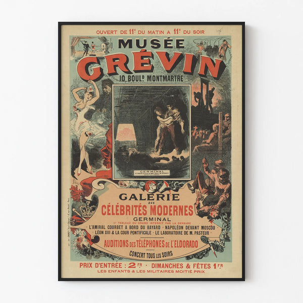 Vintage Poster of Musée Grévin Boulevard Montmartre