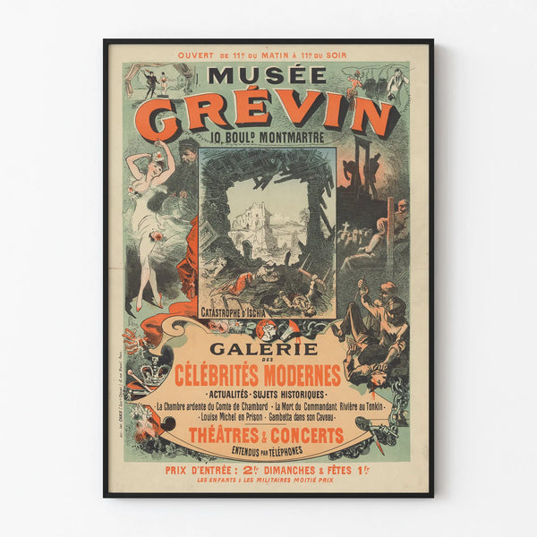 Poster Musée Grévin Modern Celebrities Gallery