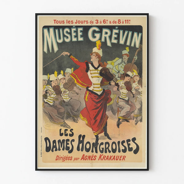 Vintage Poster of the Grévin Museum Hungarian Ladies