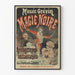 Vintage Poster Musée Grévin Black Magic Instantaneous Appearances