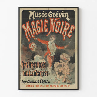 Vintage Poster Musée Grévin Black Magic Instantaneous Appearances