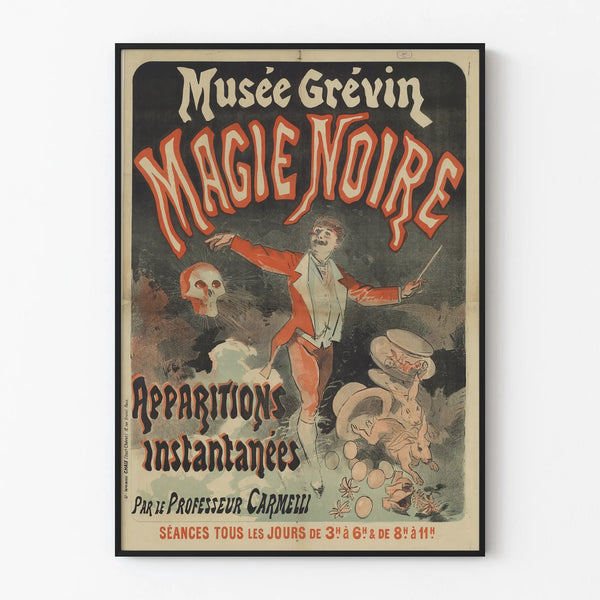 Vintage Poster Musée Grévin Black Magic Instantaneous Appearances