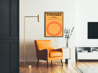Scientific Wall Decoration Poster of Mutational Analysis of a Viral Replicon