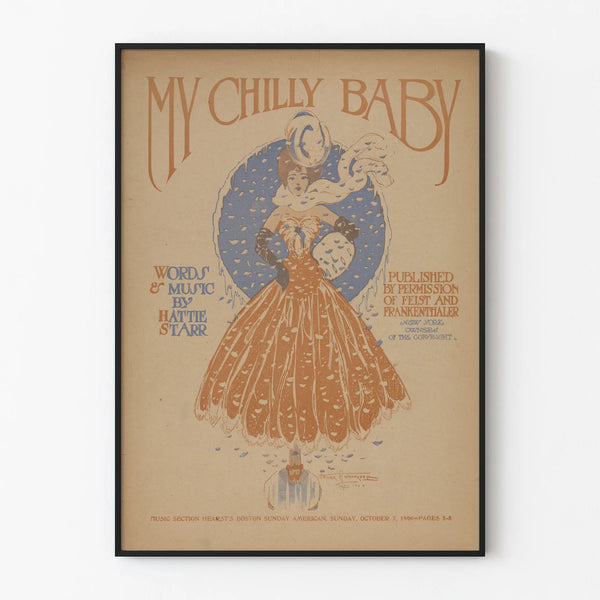 Vintage poster My Chilly Baby by Frank Nagel