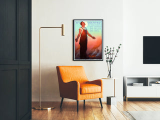 Vintage patriotic poster 'My Country' tribute to manual labor