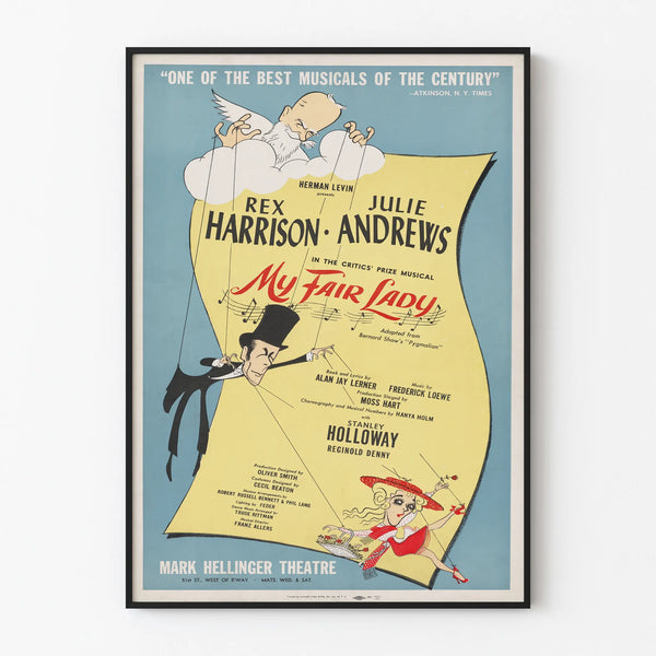 Vintage Poster My Fair Lady – Wall Decoration Poster for Music and Theater