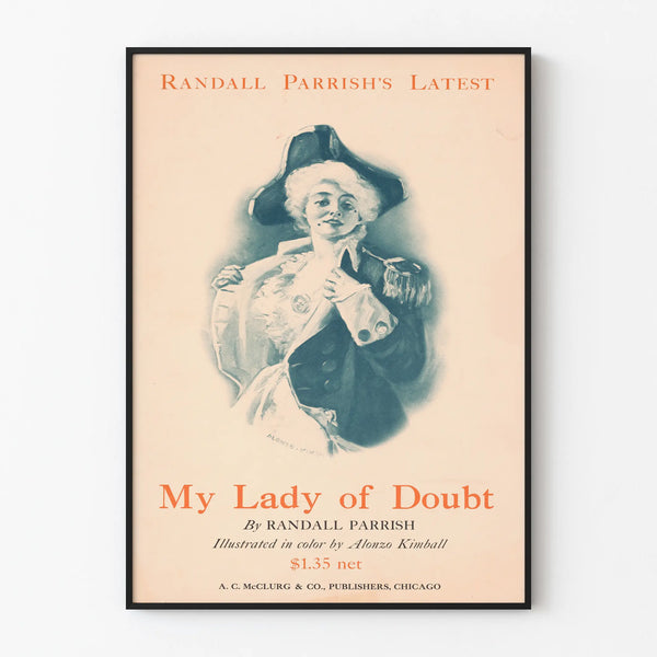 Vintage poster My Lady of Doubt by Randall Parrish