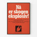 Vintage Norwegian Fire Prevention Poster