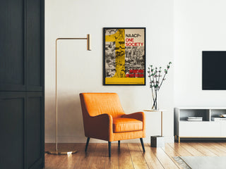NAACP One Society Poster - Vintage social promotion poster