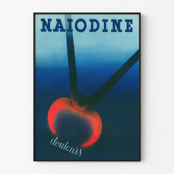 Vintage Advertising Poster Naiodine Pain