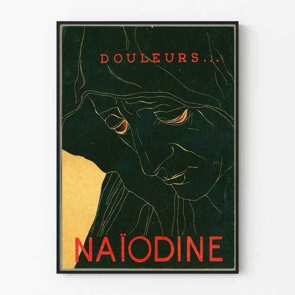 Vintage Poster Naïodine Pain Wall Decoration
