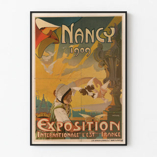 Vintage Poster for the International Exhibition of Eastern France Nancy 1909