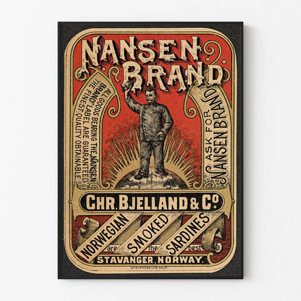 Vintage poster Nansen Brand - Retro wall decoration Norway