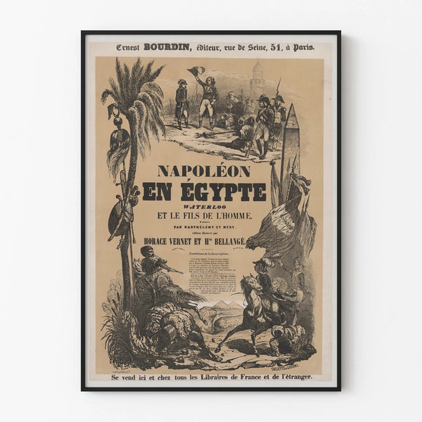Vintage Napoleon in Egypt Waterloo Poster Wall Decoration