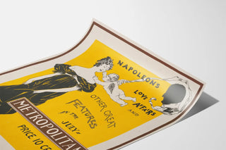 Vintage poster of Napoleon and his romantic affairs