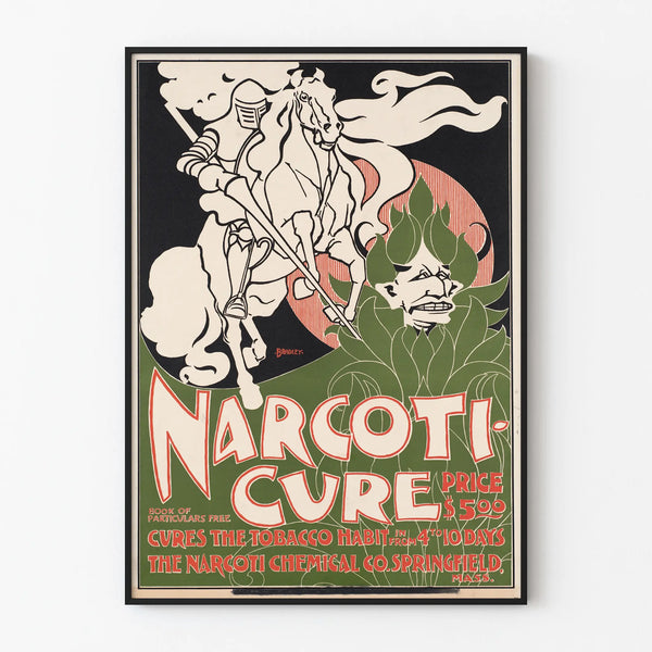 Vintage poster Narcoti Cure for quitting smoking