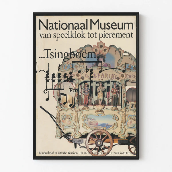 Decorative poster for the National Museum of the Musical Clock