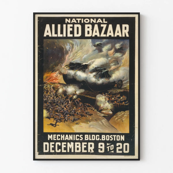 Vintage poster National Allied Bazaar Boston War