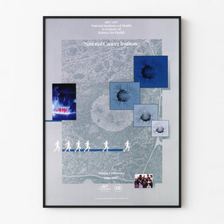 Vintage health scientific poster National Cancer Institute 1987