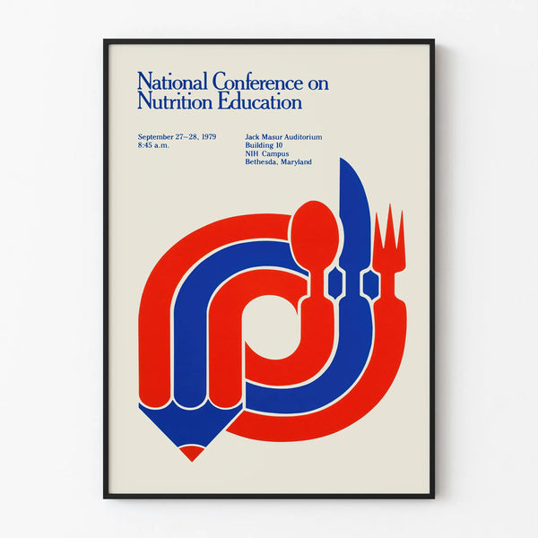 Vintage Poster for the National Conference on Nutrition Education 1979