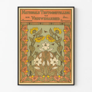 Vintage poster for the National Exhibition of Women's Labor 1898