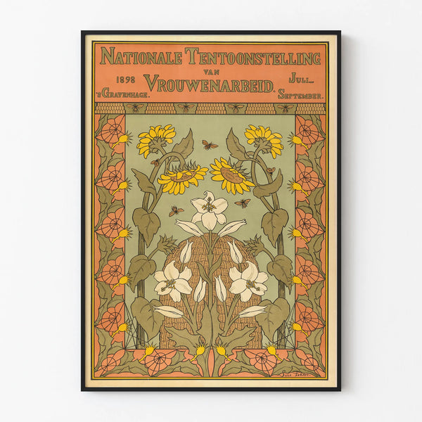Vintage poster for the National Exhibition of Women's Labor 1898