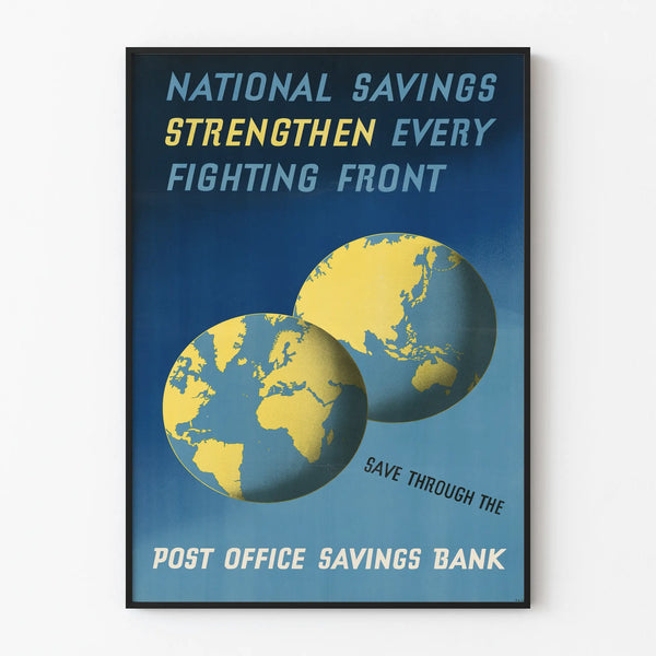 Inspiring Poster National Savings - Vintage Wall Decoration