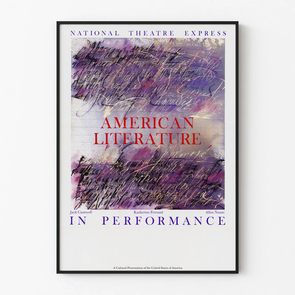 Decorative Poster American Literature in Performance National Theatre Express