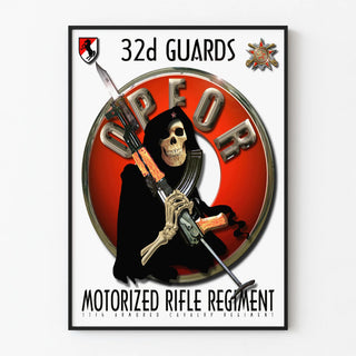 Military Poster of the 32nd Guards Motorized Rifle Regiment