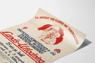 Norwegian Charity Lottery Poster Against Tuberculosis