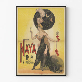 Vintage poster of Naya the Queen of Haute Gomme