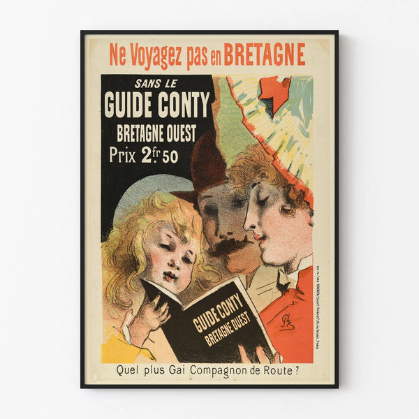 Vintage Poster Guide Conty Brittany West - Wall Decoration Travel