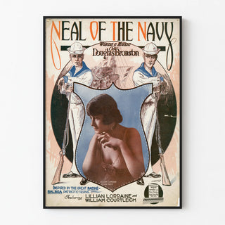 Vintage Neal of the Navy Poster - Marine and Retro Wall Decoration