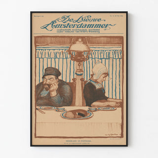 Vintage Dutch Poster Nederland en Posthuma 1916