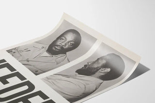 Vintage Poster Portrait 'NEEDED' Black and White
