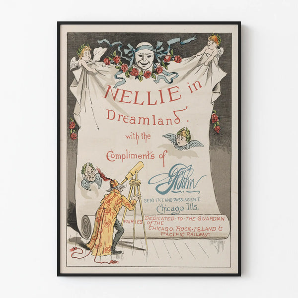 Vintage Poster 'Nellie in Dreamland' for Original Wall Decoration