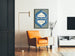 Vintage Neo-Coccyl Antibacterial Poster Blue