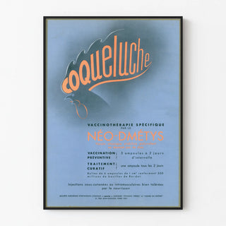 Vintage Poster for Neo-Dmetis Vaccine for Whooping Cough Vaccination