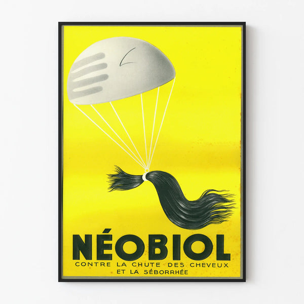 Vintage poster Néobiol against hair loss and seborrhea
